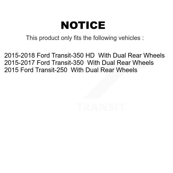 Front Wheel Bearing Hub Assembly For Ford Transit-350 Transit-250 HD W/ Dual Rear Wheels